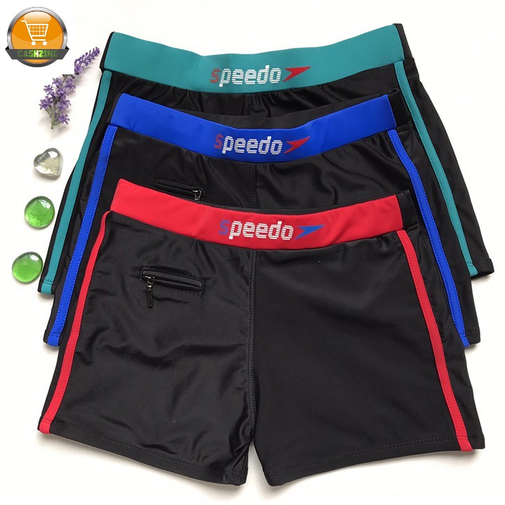 Quần bơi nam giá rẻ, Quần bơi nam SPEEDO co dãn lưng bản, có túi đựng chìa khóa