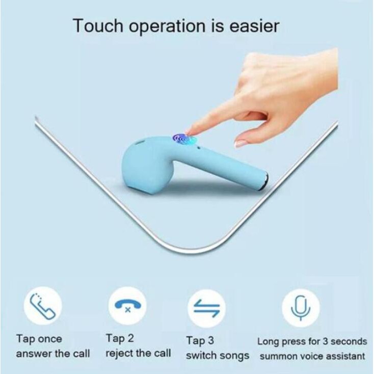 Tai nghe nhét tai không dây Bluetooth 5.0 màu Macarons 12 | BigBuy360 - bigbuy360.vn