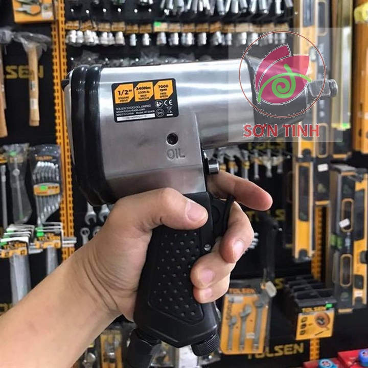 BỘ 17 MÓN SÚNG HƠI MỞ BU LÔNG 1/2'' TOLSEN 73382