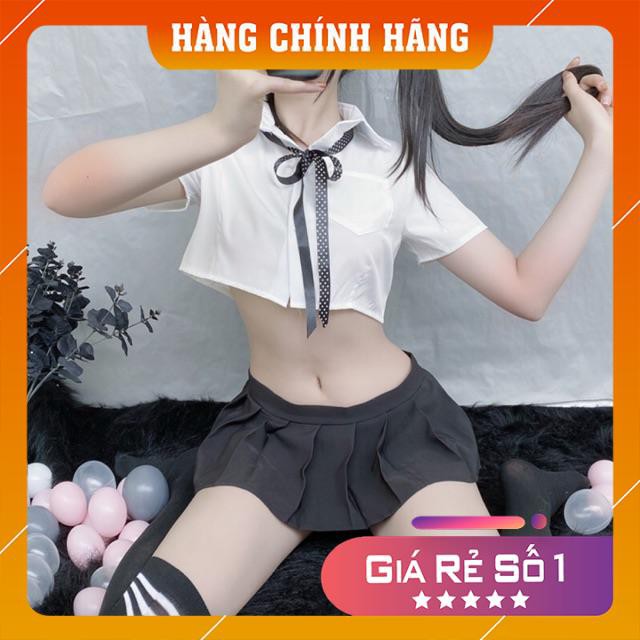 Set đồ ngủ Cosplay học sinh, đồ ngủ sexy học sinh trung học cá biệt -D8