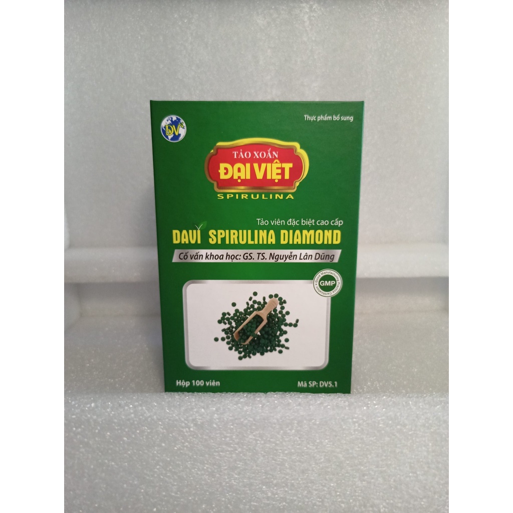 DV 5.1Tảo xoắn Đại Việt - Hỗ trợ tăng sức đề kháng -Spirulina Diamond (100 viên