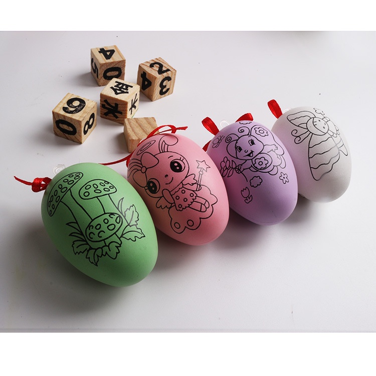 Đồ Chơi Trứng Tô Màu Có Kèm Bút Trang Trí Rèn Luyện Tính Sáng Tạo Và Sự Kiên Trì Cho Bé