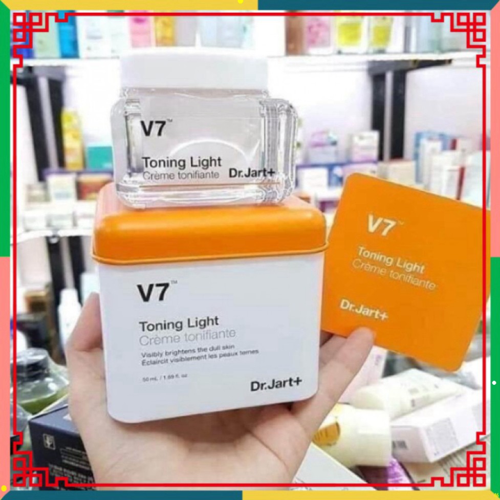 kem dưỡng trắng da V7 Toning Light Dr.Jart 50ml, kem dưỡng ẩm cấp nước tái tạo tế bào dưỡng trắng da klk | BigBuy360 - bigbuy360.vn