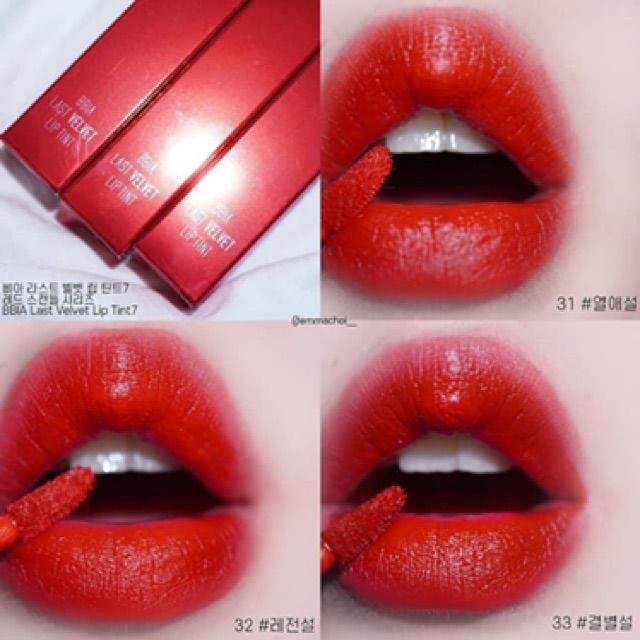 ( Sẵn - Full Màu) Son kem Last Velvet Lip Tint Ver 1 3 4 5 | Thế Giới Skin Care