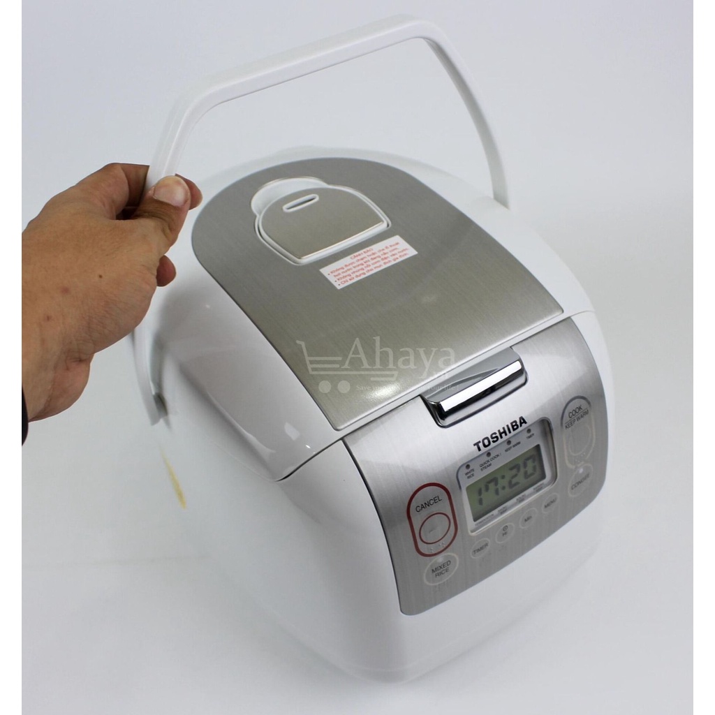 Nồi cơm điện tử Toshiba 1.8 lít RC-18NMFVN(WT) Mới 100% Chính Hãng- SX Thái Lan,Lồng nồi chống dính dày 4mm