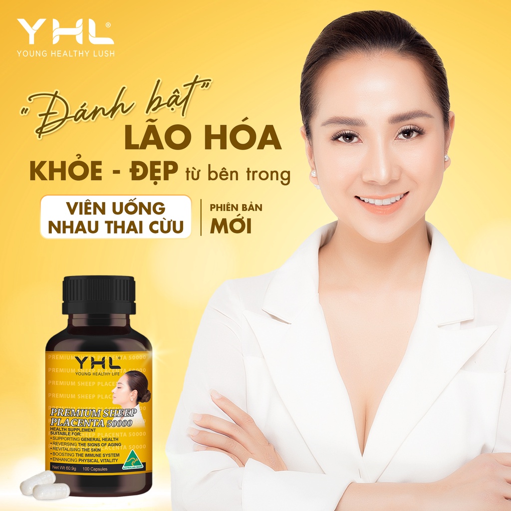 Viên Uống Sheep Placenta YHL Làn Da Khoẻ Mạnh 100 viên/hộp