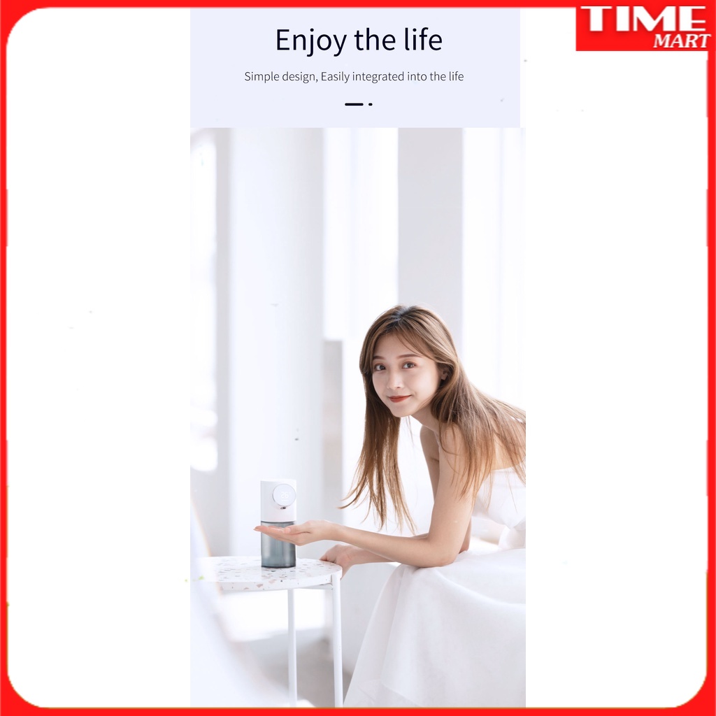 [CHÍNH HÃNG] Máy phân phối xà phòng lỏng tự động D101 Cảm biến tích hợp, màn hình led. Bọt cảm ứng [TIME_MART ]