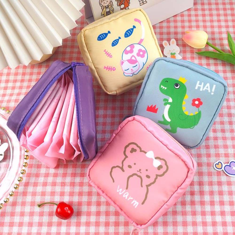 Túi đựng mỹ phẩm / đồ dùng cá nhân chống thấm nước họa tiết hoạt hình nhiều màu sắc đáng yêu