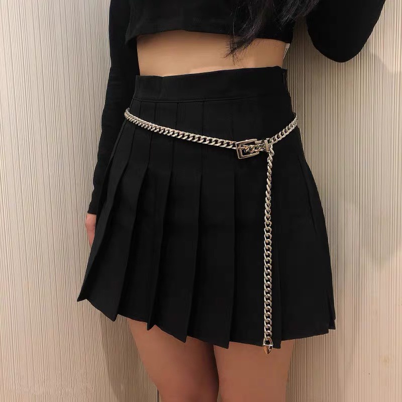 Thắt lưng DÂY XÍCH swag vàng sang chảnh thắt quần jean