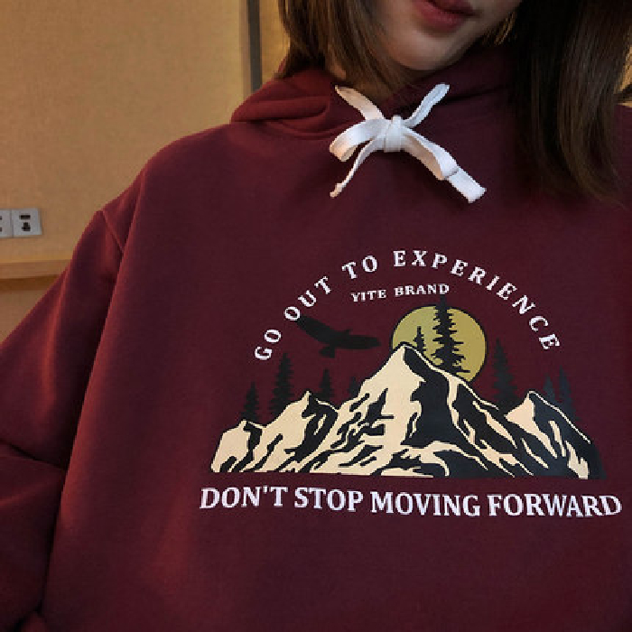 Áo Hoodie Dài Tay In Họa Tiết Xinh Xắn Theo Phong Cách Hàn Quốc Dành Cho Nữ | BigBuy360 - bigbuy360.vn