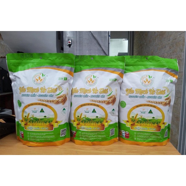 Bột yến mạch Úc tươi nguyên chất - nguyên cán 1kg