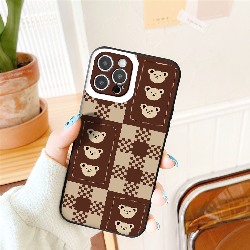 CASE Caro Gấu Nâu Ốp lưng iphone Gấu nâu caro ốp dẻo 6/6splus/7/7plus/8/8plus/x/xr/xs/11/12/13/pro/promax