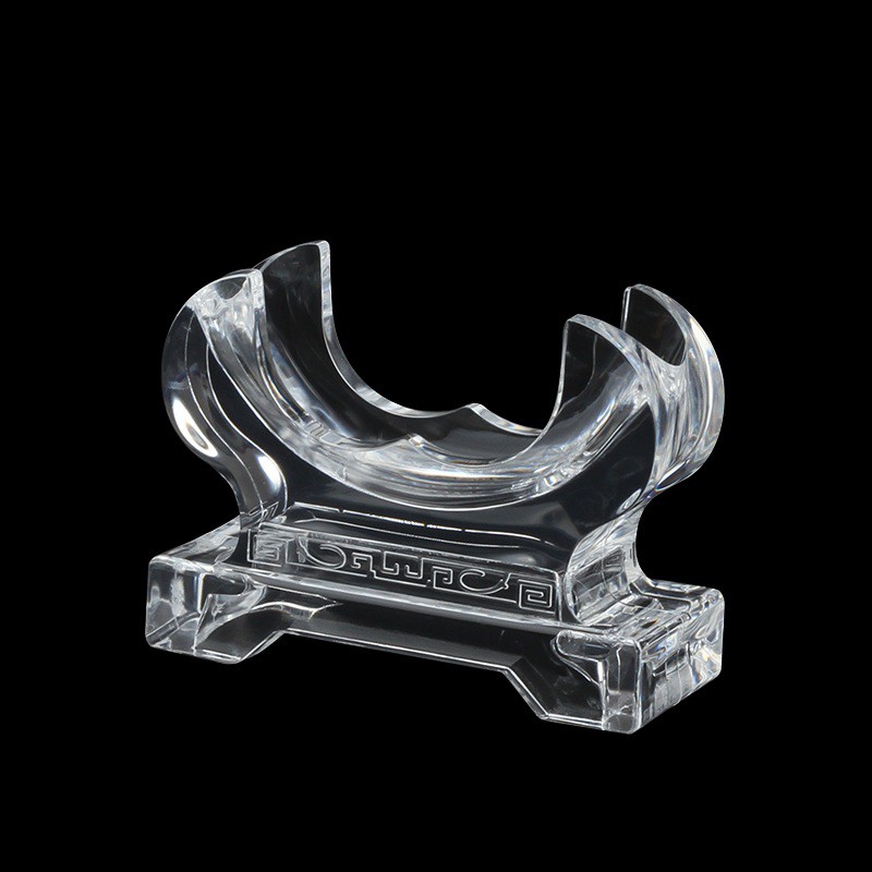 Đế Vòng Mica Tròn Hình Càng Cua Trưng Bày Chuỗi Vòng, Vòng Bản Đá Phong Thủy Size 6x8cm