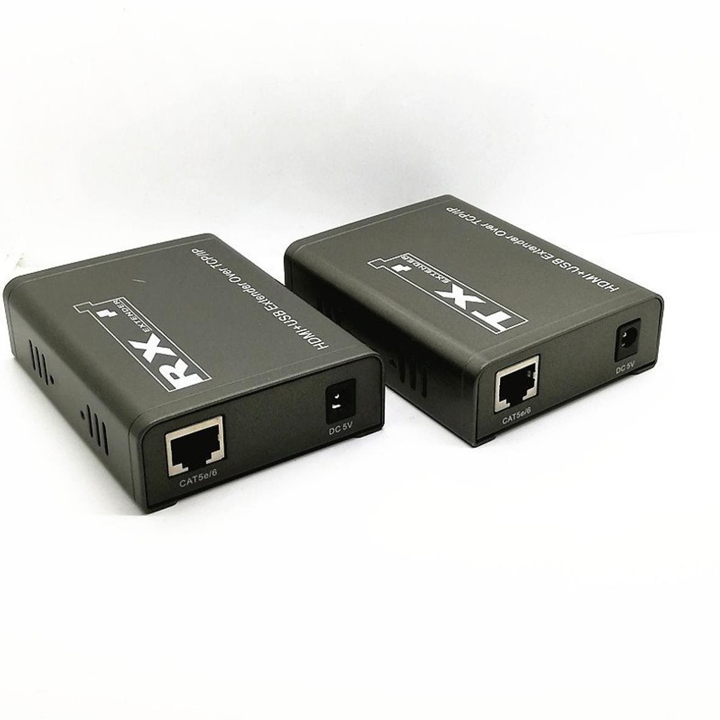 Bộ chuyển đổi kéo dài hdmi qua lan 200m có USB Ho-Link HL-HDMI-200KVM