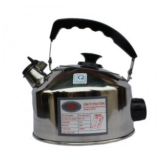 Ấm điện đun nước inox có còi báo nước sôi