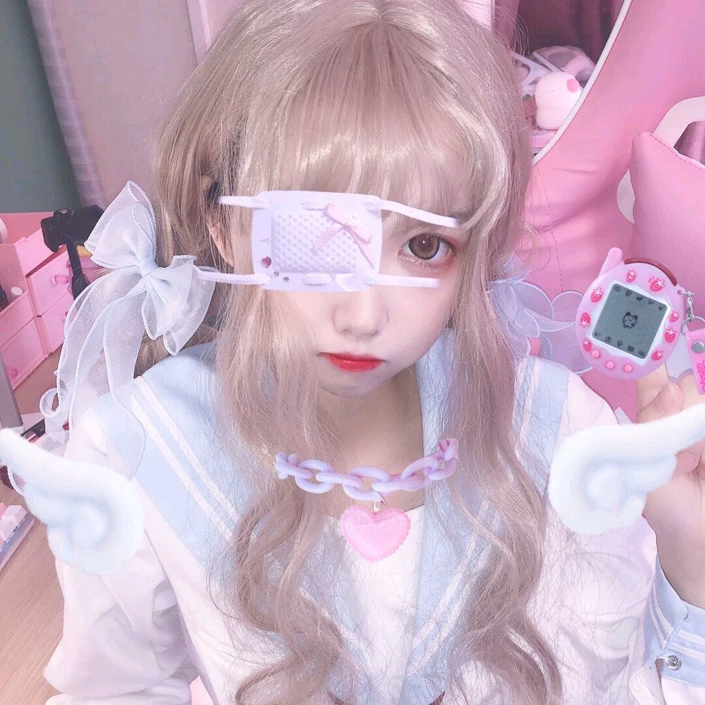 Tóc giả xoăn dài bồng bềnh đáng yêu cho nữ