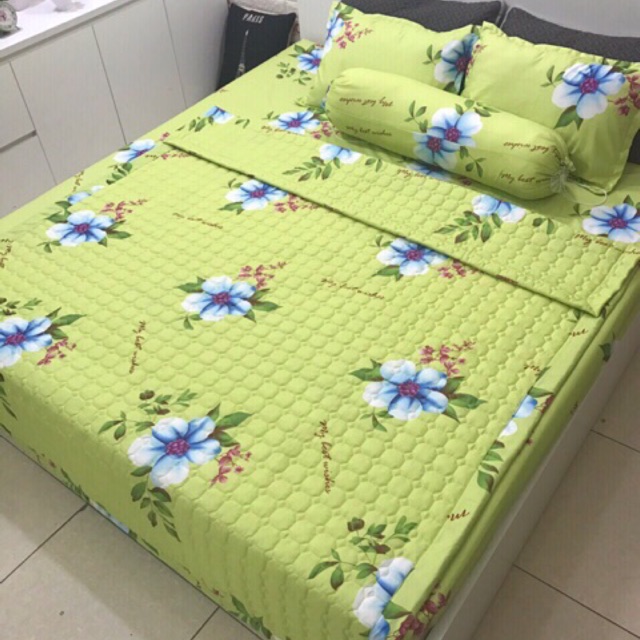 Sét ga chun chăn hè poly cotton