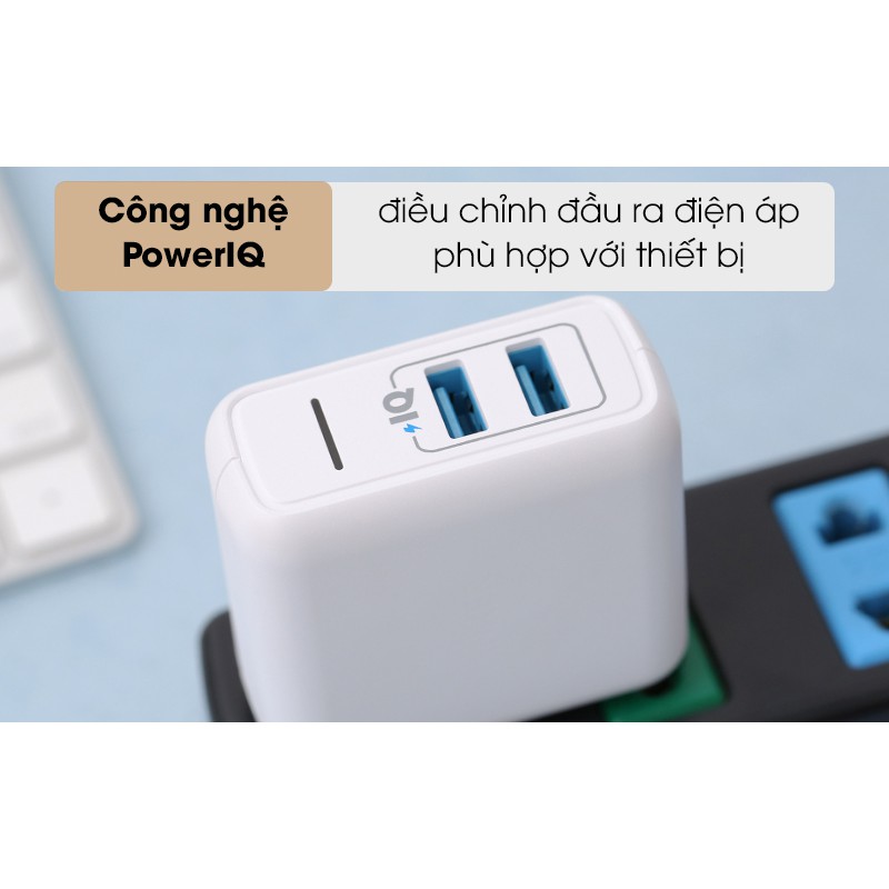 [Chính hãng] Sạc nhanh Anker PowerPort Elite 2, 24w - A2023