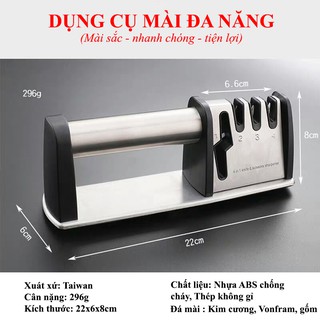 DỤNG CỤ MÀI DAO 4in1- FOODCOM