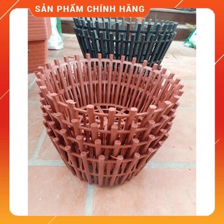 BỘ 5 CHẬU NHỰA GIẢ GỖ TRỒNG LAN F30