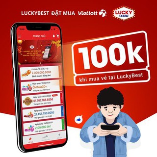 Toàn quốc [E-Voucher] Mã giảm giá 100k mua vé Vietlott – LuckyBest
