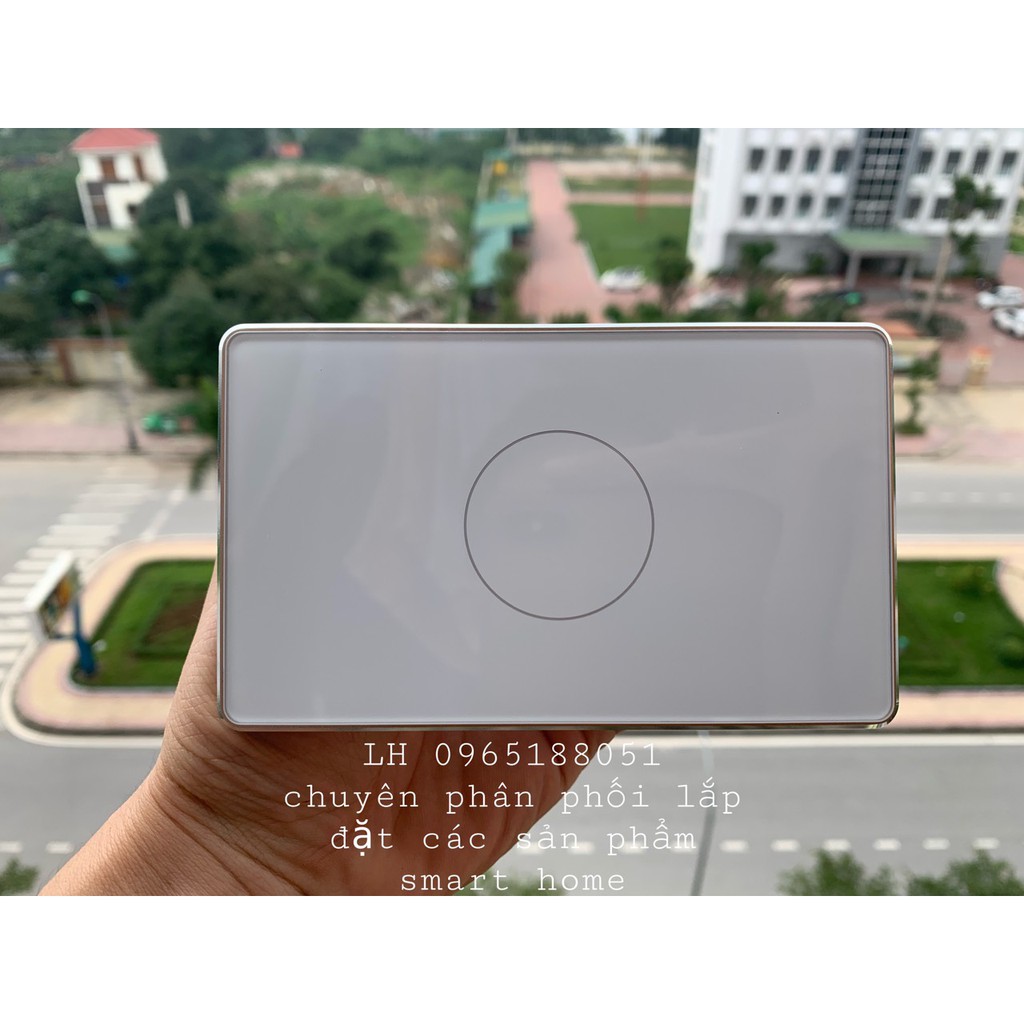 Công tắc Zigbee Tuya Viền Vàng chữ nhật 2020