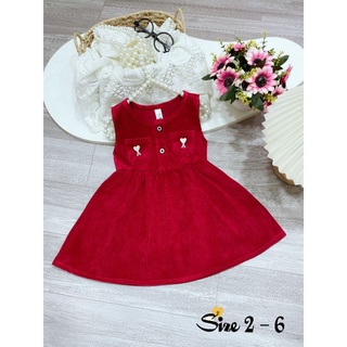 Váy nhung bé gái size từ 1 tới 3 tuổi