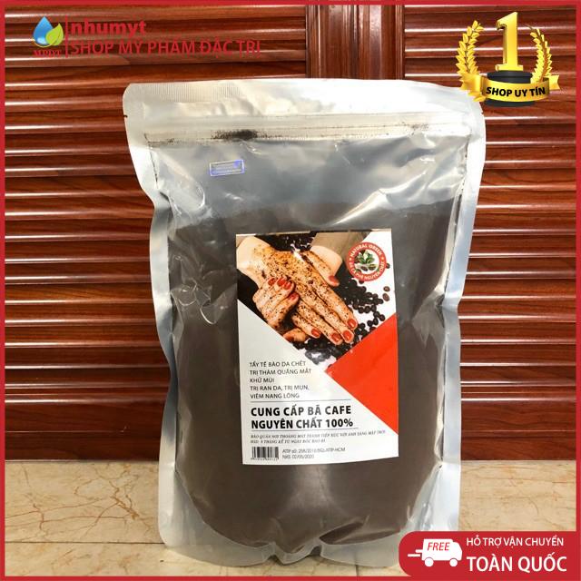 1 Kg Bã CAFE Khô, bã cà phê nguyên chất dưỡng da tẩy da chết, chồng cây , làm túi thơm phòng