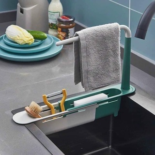 Kệ nhựa gác bồn rửa bát có thanh treo khăn