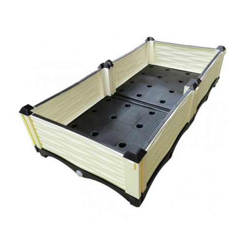 Chậu trồng rau  lắp ghép loại 2 ngăn  thông minh 100x50x23