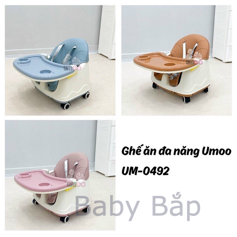 Ghế ăn dặm đa năng có bánh xe UMOO UM-0492