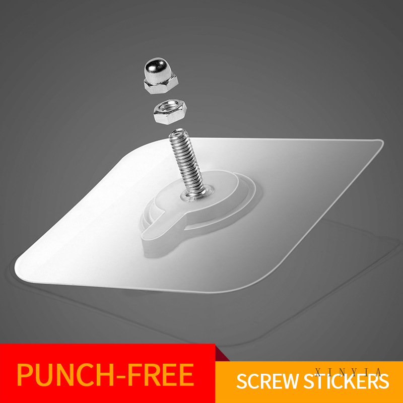 Móc đinh treo gọng kính ảnh/kệ để đồ dán tường không để lại dấu vết