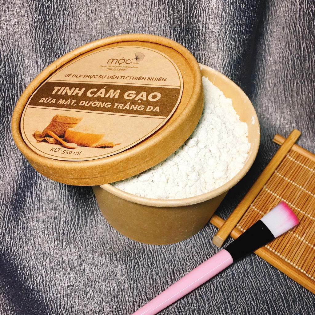 Tinh cám gạo sữa hữu cơ nguyên chất MỘC - đắp mặt nạ dưỡng da trắng hồng, se khít lỗ chân lông chai 100/200ml handmade
