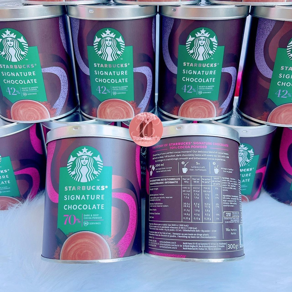 Bột Cacao Starbucks Signature Chocolate 330g - Thụy Sĩ