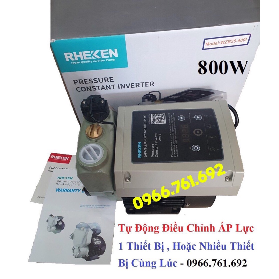 Máy bơm tăng áp biến tần Rheken WZB 45-800I