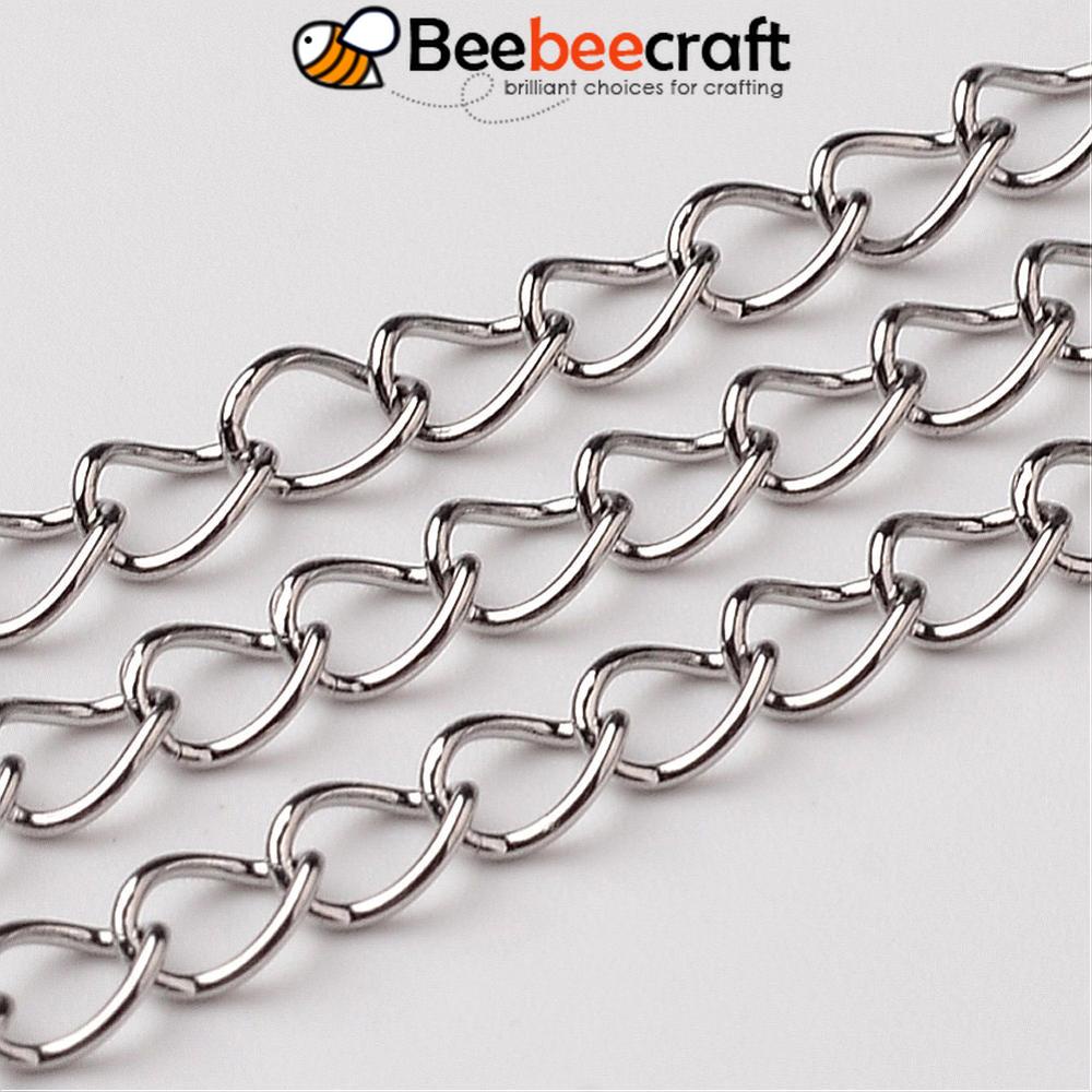 Dây Xích Xoắn Bằng Thép Không Gỉ 304 1-10m Nhiều Màu Sắc Dùng Làm Trang Sức Thủ Công