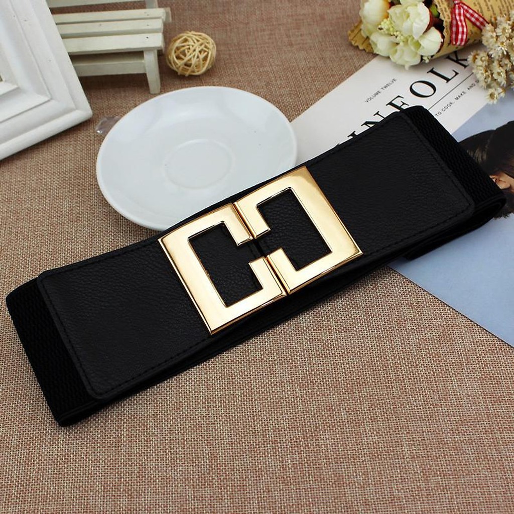 50 mẫu Thắt lưng chun bản to khóa chữ hoa - Bộ sưu tập số 2