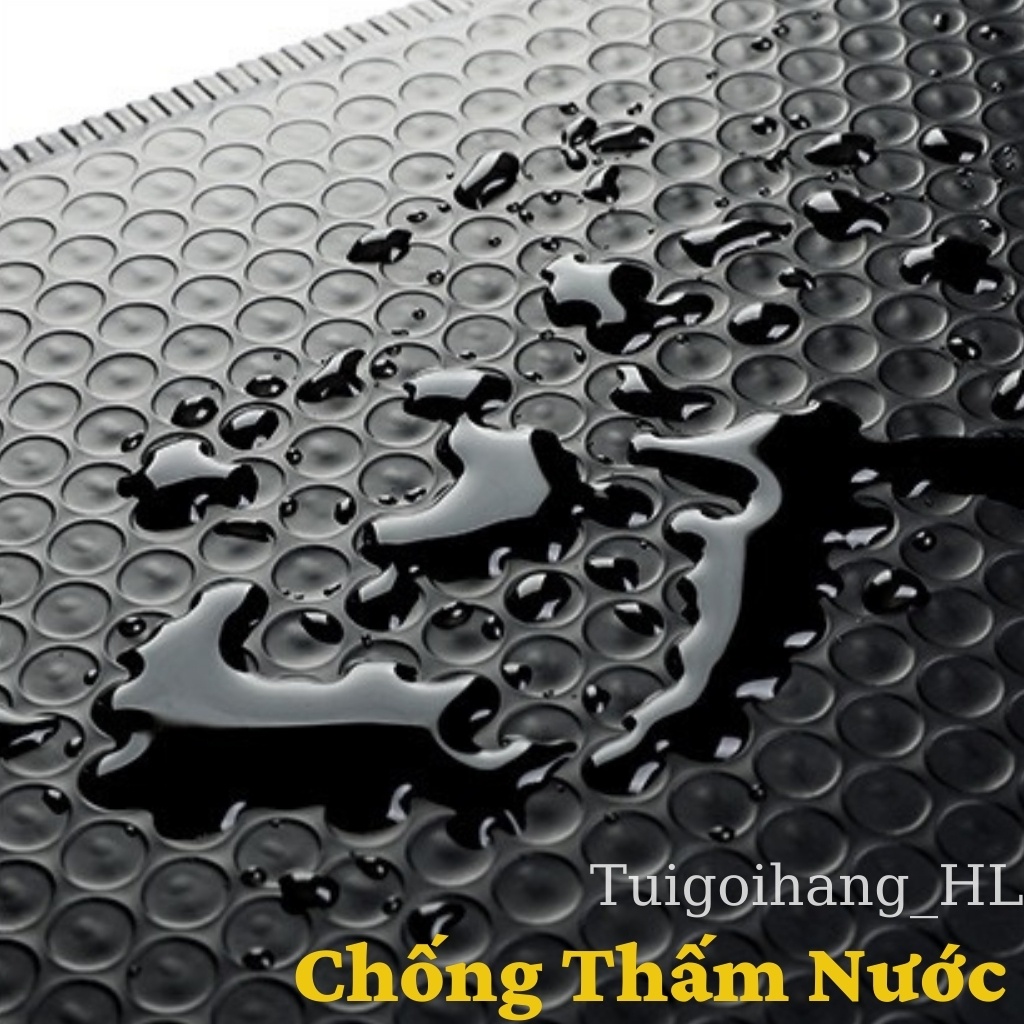 Túi gói hàng chống sốc màu đen chất liệu cao cấp size 18x23+4cm ( có lớp khí bong bong bên trong ) TUIGOIHANGHL