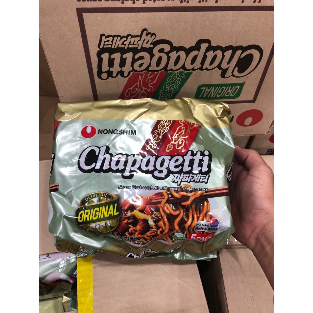 Lốc 5 Gói Mì tương đen Chapaghetti Nongshim (140g / gói)