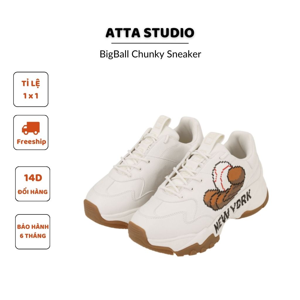 [Fullbox + BH] Giày 𝗠𝗟𝗕 Logo bóng chày, giày ny đế nâu tăng chiều cao, sneaker nam nữ thời trang unisex bảo hành 6 tháng