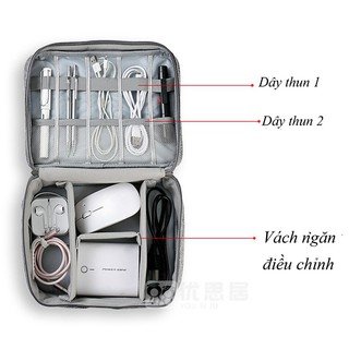 Túi đựng dây cáp sạc và linh kiện