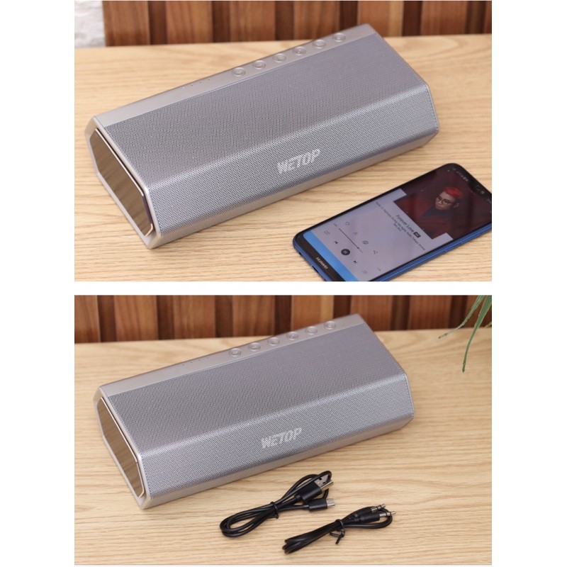 [[ GIÁ SỐC ]] Loa Bluetooth Wetop H8008 Bạc