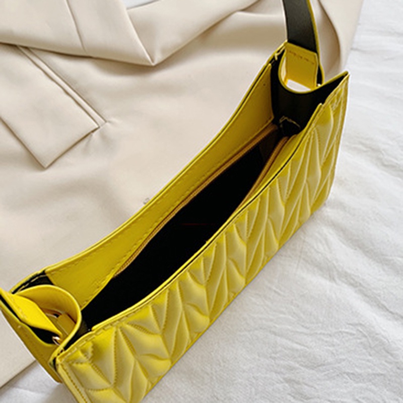 Túi đeo vai nữ IELGY màu kẹo trơn họa tiết đường chéo phong cách phương Tây retro thời trang