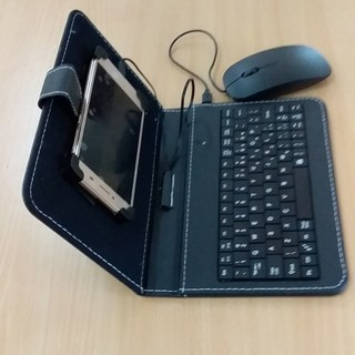 Bao da bàn phím điện thoại có chuột - Phụ kiện vỏ bao ốp lưng có bàn phím cho điện thoại android