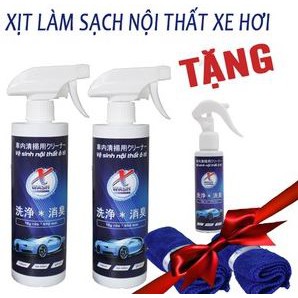 [Combo Tiết Kiệm 20%] Wash Nước Ion Kiềm Tẩy Rửa Nội Thất Oto Tặng kèm khăn lau cao cấp