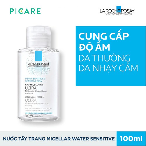 Nước tẩy trang cho da nhạy cảm La Roche Posay Micellar Water Ultra Sensitive Skin (100ml - 200ml - 400ml) | BigBuy360 - bigbuy360.vn