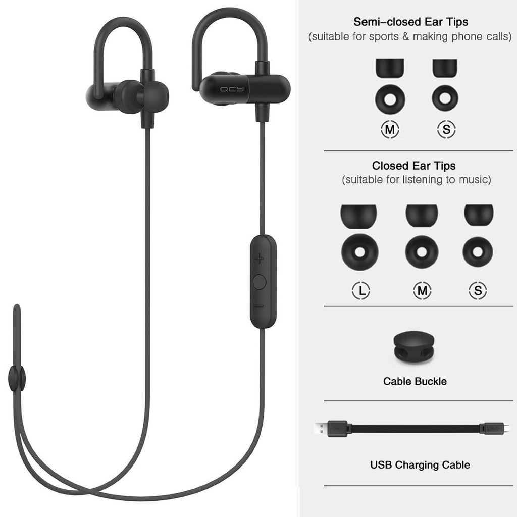 Tai Nghe Bluetooth V4.1 Qcy Qy11 Đen