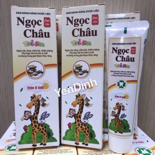 Kem Đánh Răng Dược Liệu NGỌC CHÂU dành cho TRẺ EM trên 6 tuổi