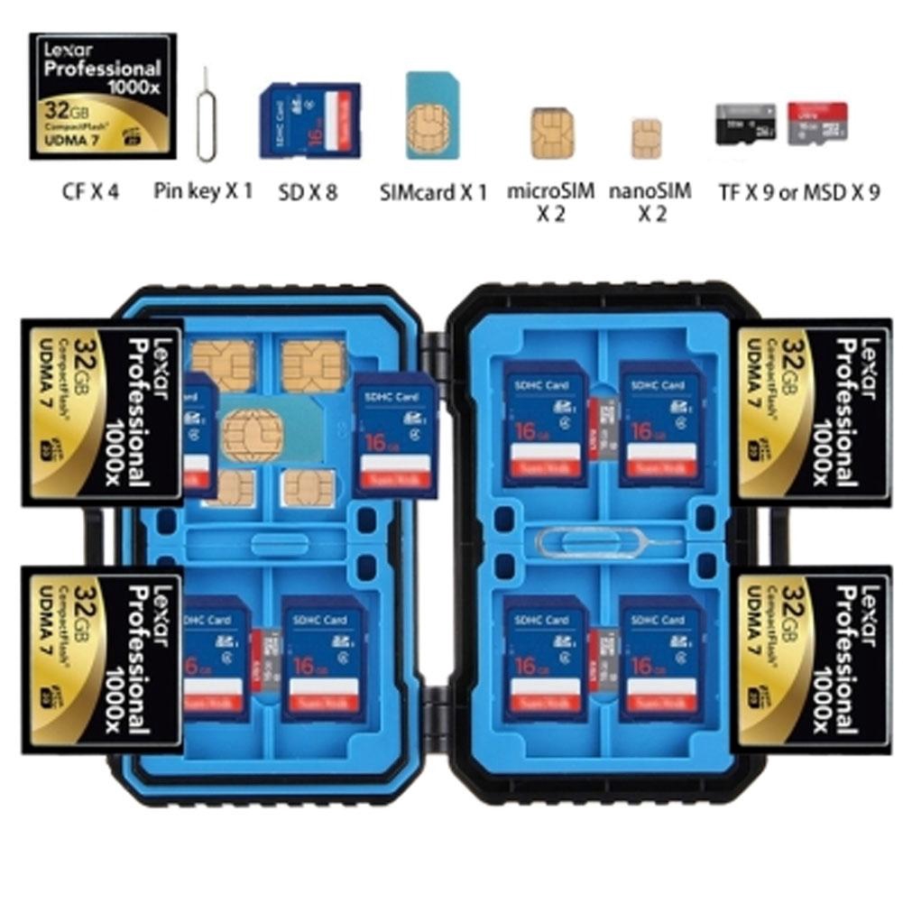 💫OF Hộp đựng thẻ nhớ PULUZ 25 trong 1 cho mã PIN 4F + 8SD + 12TF + 1Card | BigBuy360 - bigbuy360.vn