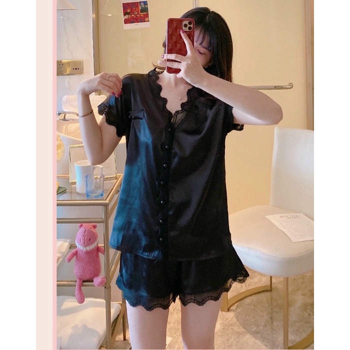 Đồ Ngủ Lụa Satin Cao Cấp Mặc Nhà Siêu Mát - Hàng mới 2021